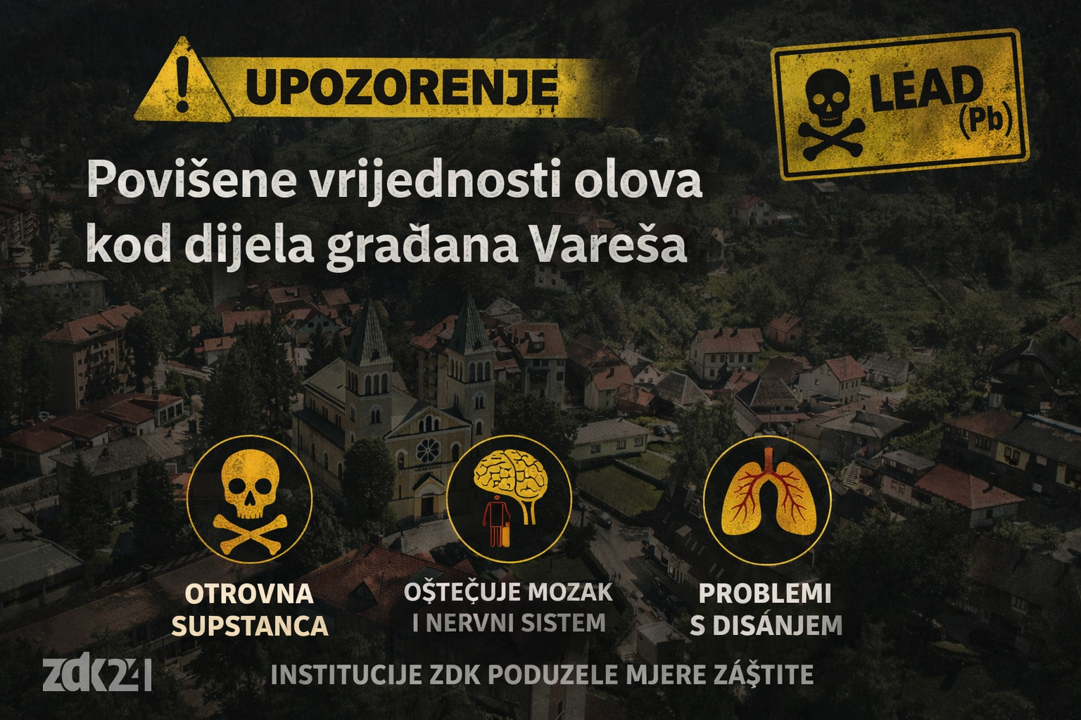 Povišene vrijednosti olova kod dijela stanovnika Vareša: Institucije poduzele mjere