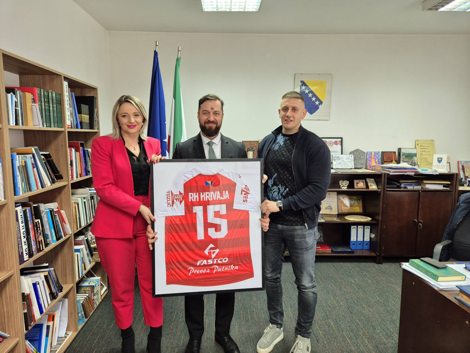 Ministar Mušija primio predstavnike RK „Krivaja“: Rekordna sredstva za sport u 2025. godini
