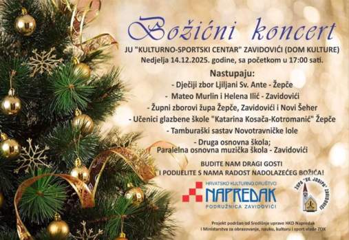Božićni koncert u Zavidovićima: Tradicija zajedništva i glazbe uoči blagdana