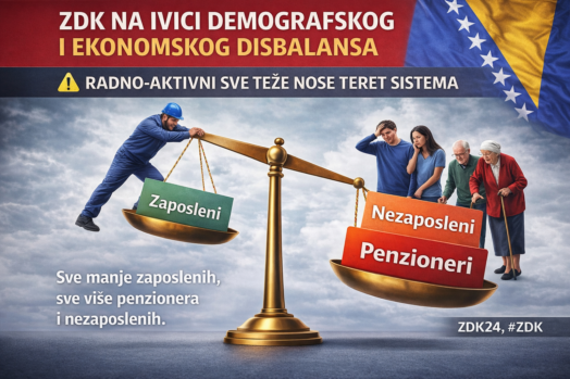 ZDK na ivici demografskog i ekonomskog disbalansa: Radno aktivni sve teže nose teret sistema