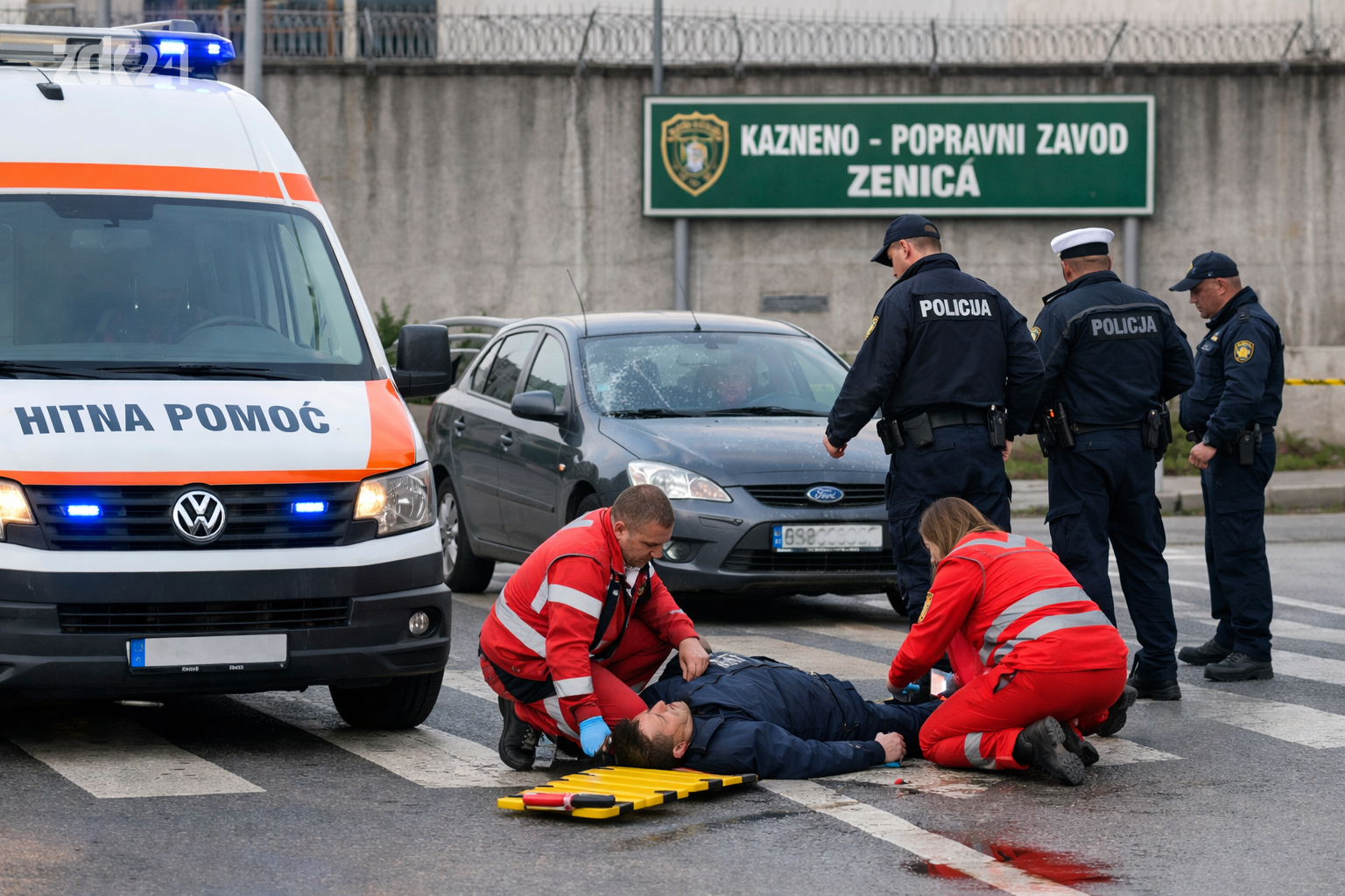 Teška saobraćajna nesreća u Zenici: Pješak teško povrijeđen na pješačkom prelazu kod KPZ-a