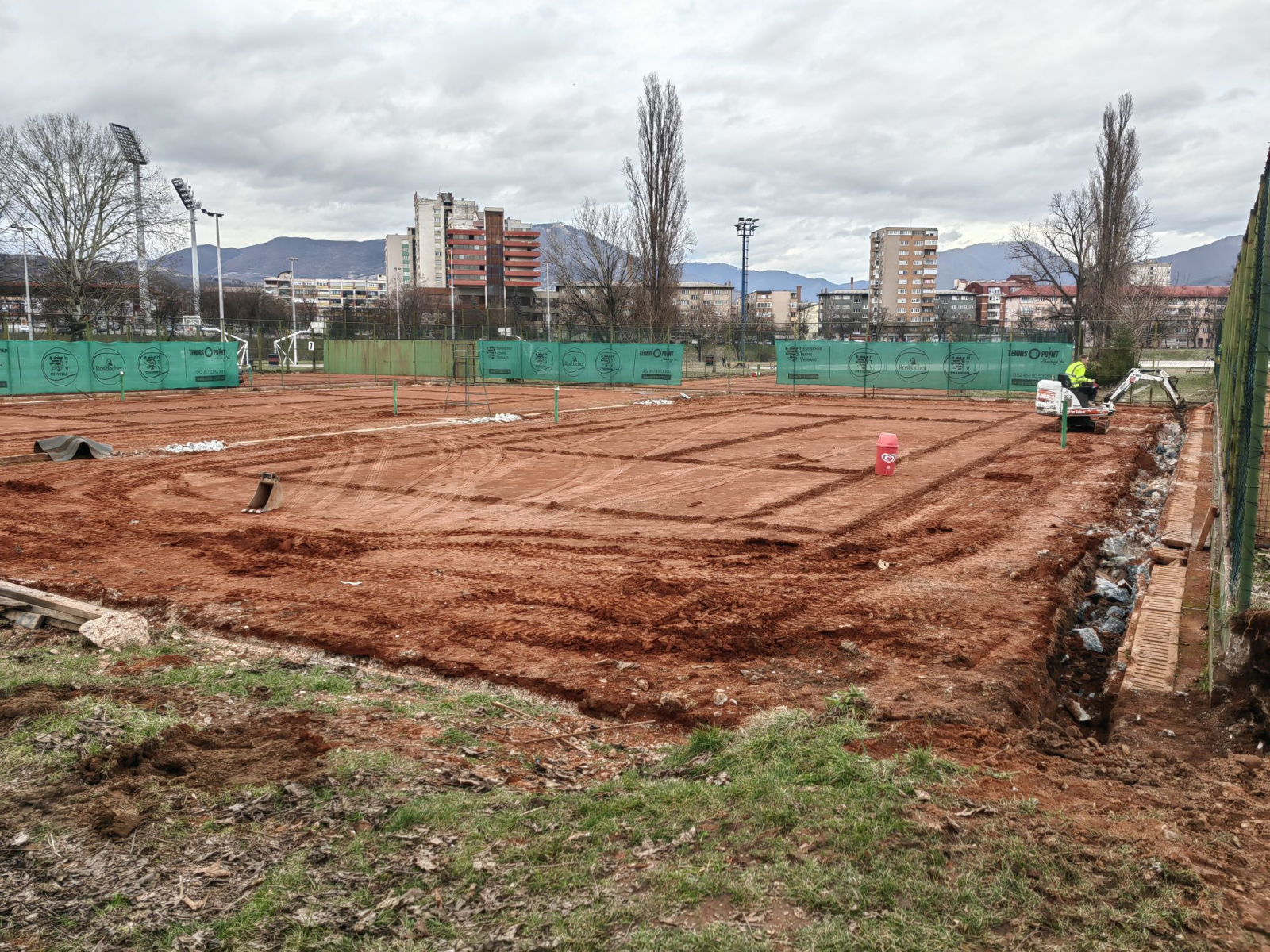 Počela izgradnja teniskog balona na Kamberovića polju: Zenica dobija nove sportske sadržaje