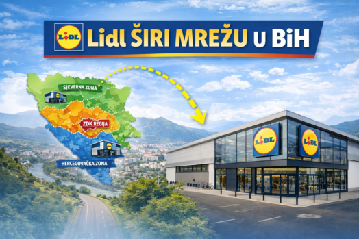 Lidl širi mrežu u BiH: Novi trgovački centri stižu i u središnju Bosnu