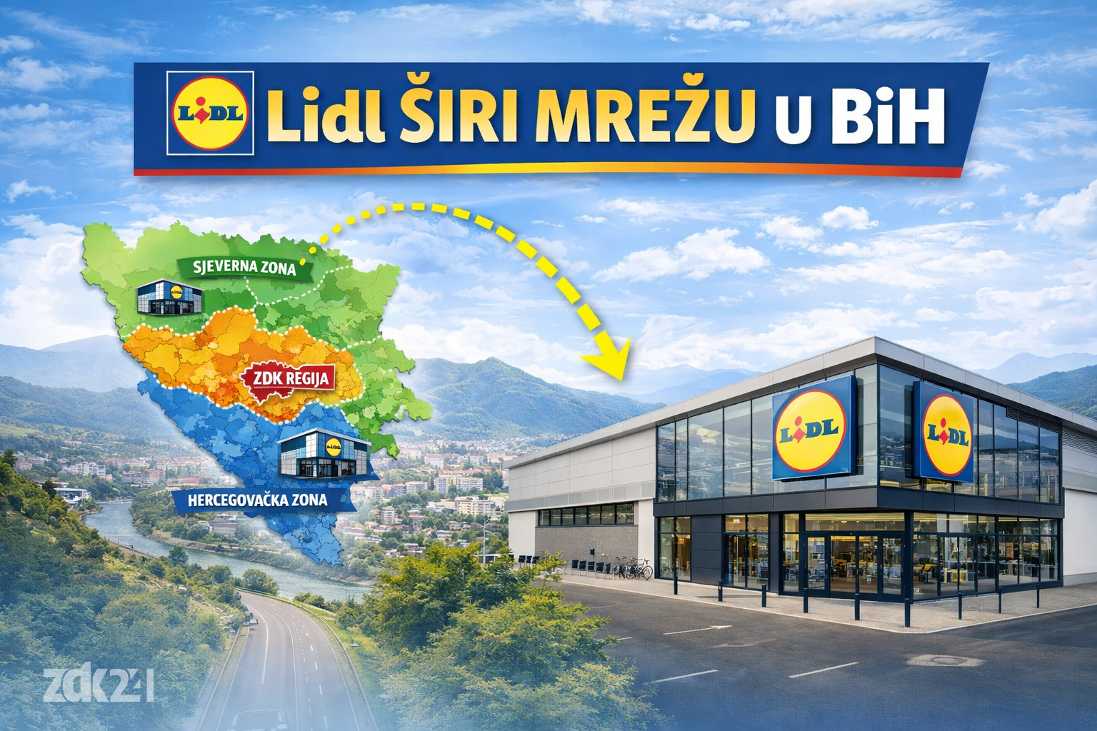 Lidl širi mrežu u BiH: Novi trgovački centri stižu i u središnju Bosnu