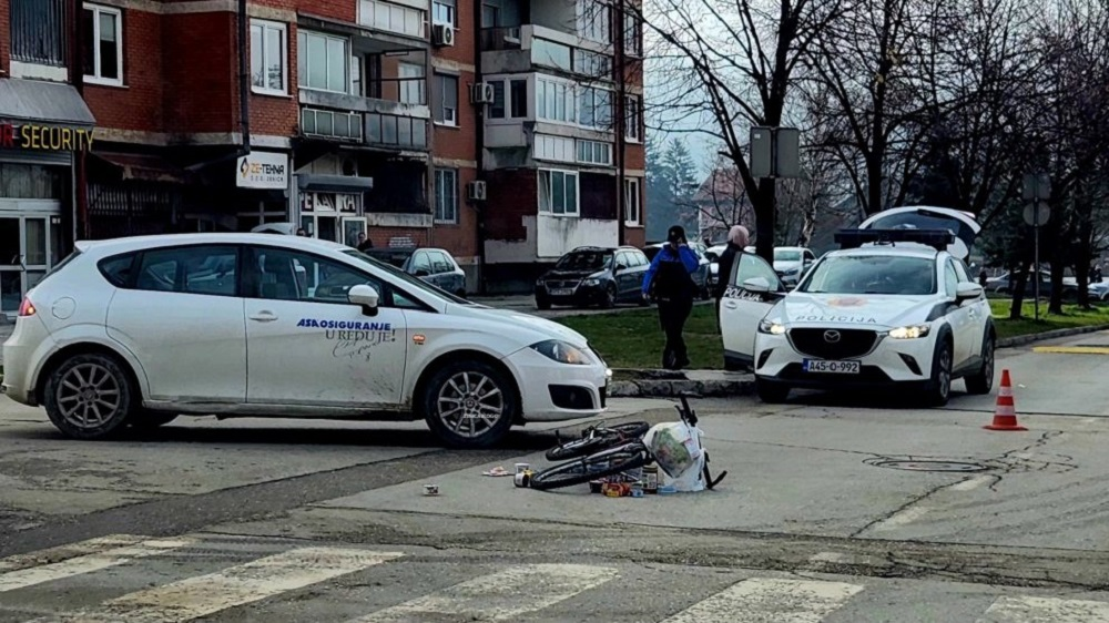 Saobraćajna nesreća u Radakovu, povrijeđen biciklista