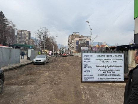 Počela rekonstrukcija Trga Alije Izetbegovića: Zenica dobija potpuno novi gradski centar