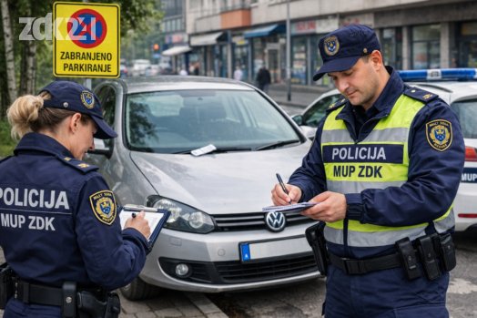 Na području ZDK sankcionisano 647 vozača zbog nedozvoljenog parkiranja