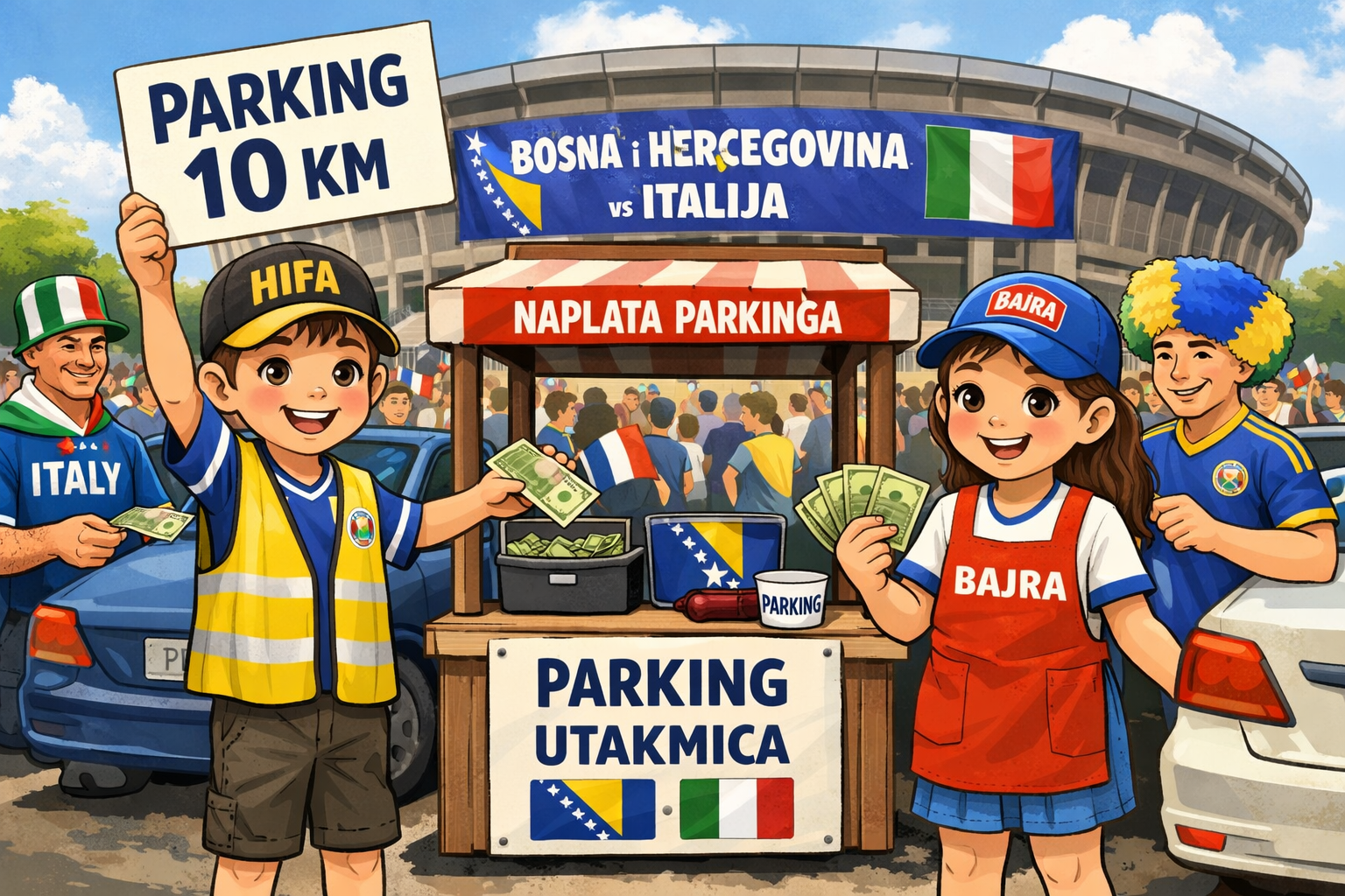 Pohlepa na dan ponosa: Privatne kompanije besplatan parking na dan utakmice naplaćivale 10 KM