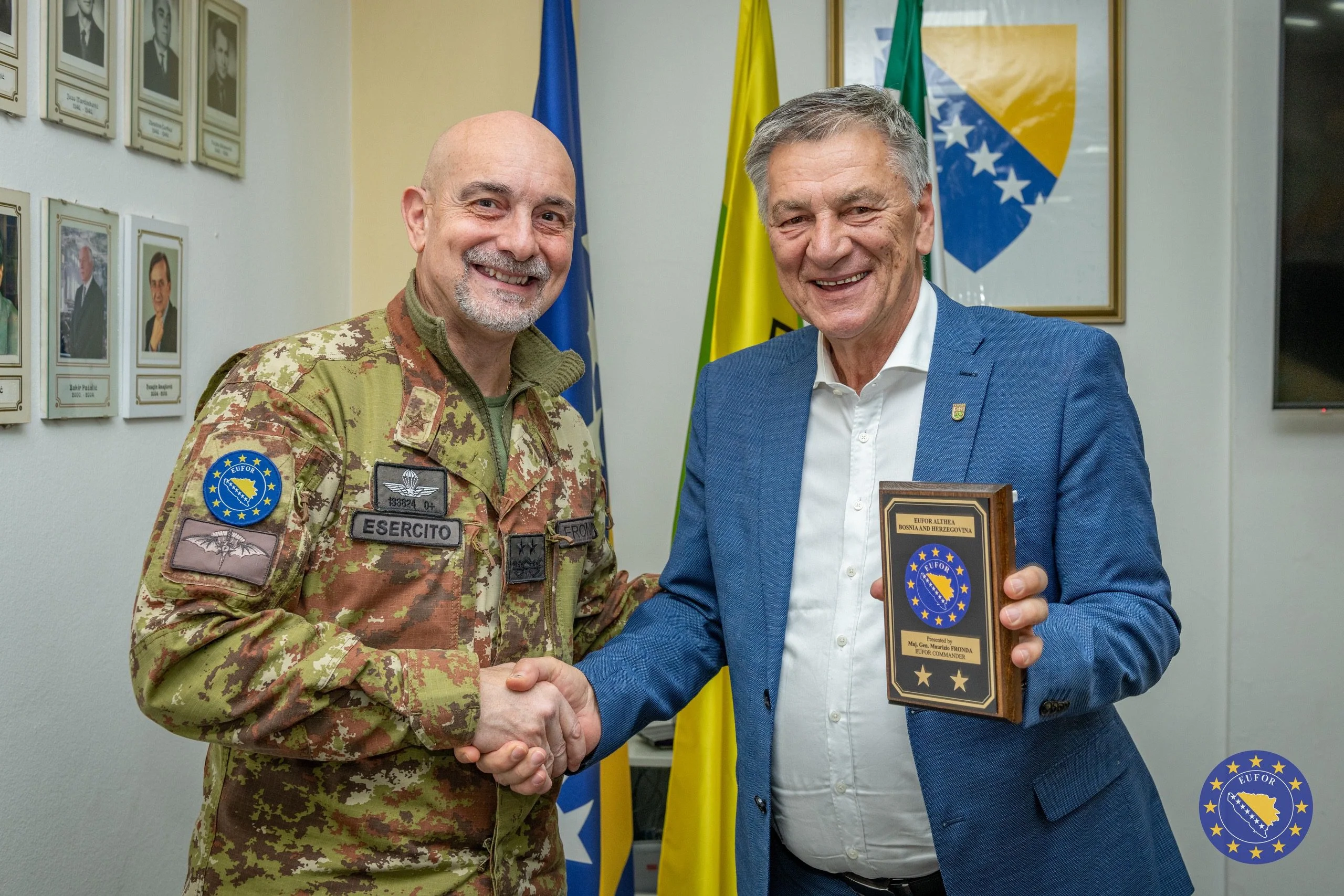 Gradonačelnik Zenice, Fuad Kasumović, primio novoimenovanog komandanta EUFOR‑a, general‑majora Maurizia Frondu